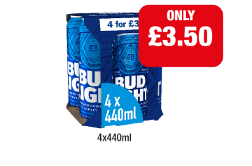 Bud Light - Now Only £3.50 at Family Shopper