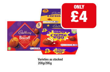 Cadbury Eggs Biscoff, Caramel, Creme Egg - Now Only £4 at Family Shopper