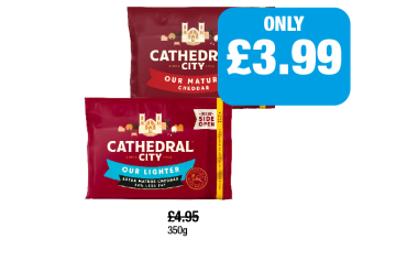Cathedral City Mature, Lighter - Now Only £3.99 at Family Shopper
