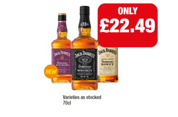 Jack Daniel's Tennessee Whisky, Blackberry, Honey - Now Only £22.49 at Family Shopper