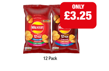 Walkers Variety Packs Classic, Meaty - Now Only £3.25 at Family Shopper