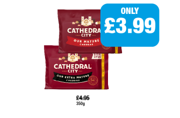 Cathedral City Mature Cheddar, Extra - Now Only £3.99 at Family Shopper