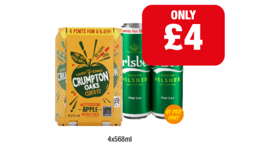 Crumpton Oaks, Carlsberg - Now Only £4 at Family Shopper