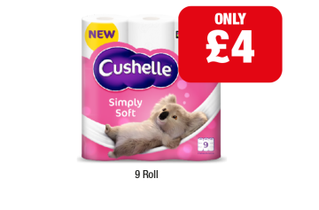 Cushelle Simply Soft - Now Only £4 at Family Shopper