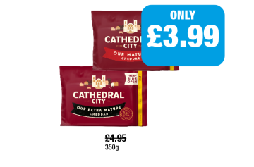 Cathedral City Mature, Extra - Now Only £3.99 at Family Shopper
