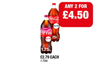 Coca Cola, Cherry - Any 2 for £4.50 at Family Shopper