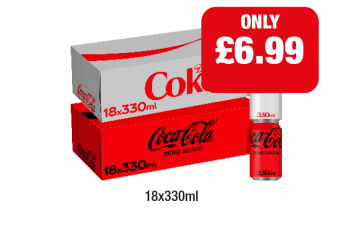 Diet Coke, Coca Cola Zero - Now Only £6.99 at Family Shopper
