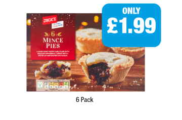 Jack's Mince Pies - Now Only £1.99 at Family Shopper
