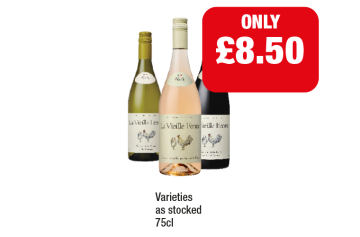 La Vielle Ferme White, Rosé, Red - Now Only £8.50 at Family Shopper