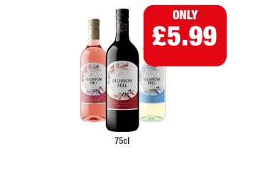 Blossom Hill Rosé, Red, White - Now Only £5.99 at Family Shopper