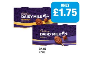 Cadbury Dairy Milk Pots, Caramel - Now Only £1.75 at Family Shopper