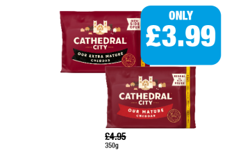 Cathedral City Cheddar Mature, Extra - Now Only £3.99 at Family Shopper