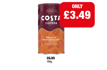 Costa Coffee Smooth Medium Roast - Now Only £3.49 at Family Shopper