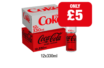 Diet Coke, Coca Cola Zero Sugar - Now Only £5 at Family Shopper