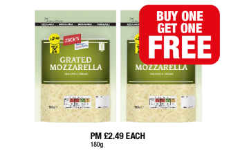 Jack's Grated Mozzarella - Buy 1 Get 1 FREE at Family Shopper
