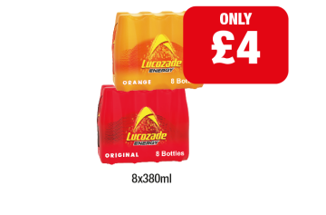 Lucozade Original, Orange - Now Only £4 at Family Shopper