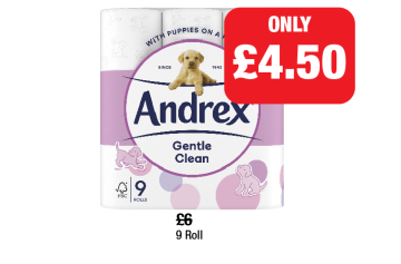 Andrex Gentle Clean - Now Only £4.50 at Family Shopper