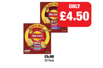 Walkers Variety Pack Classic, Meaty - Now Only £4.50 each at Family Shopper