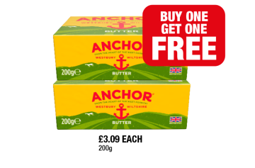 Anchor Butter - Buy 1 Get 1 FREE at Family Shopper