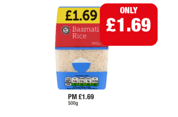 Basmati Rice - Now Only £1.69 at Family Shopper