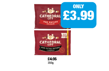 Cathedral City Mature Cheddar, Extra Mature - Now Only £3.99 at Family Shopper