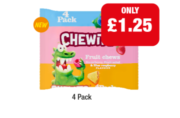 Chewits Fruit Chews - Now Only £1.25 at Family Shopper