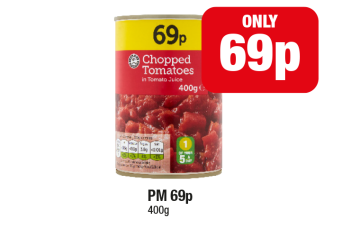 Chopped Tomatoes - Now Only 69p at Family Shopper