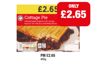 Cottage Pie - Now Only £2.65 at Family Shopper