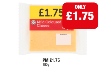 Mild Coloured Cheese - Now Only £1.75 at Family Shopper