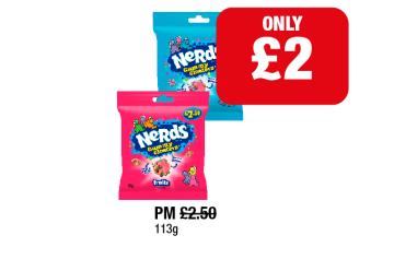 Nerds Berries, Fruits - Now Only £2 at Family Shopper