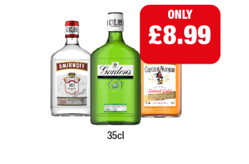 Smirnoff, Gordon's, Captain Morgan - Now Only £8.99 at Family Shopper