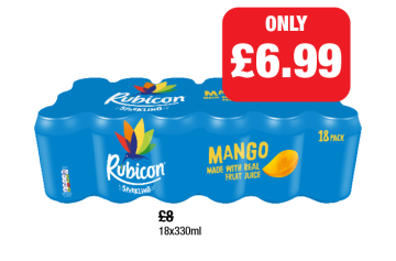 MEGA DEALS: Rubicon Mango - Now Only £6.99 at Family Shopper