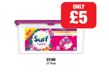 Surf 3 In 1 Capsules - Now Only £5 at Family Shopper