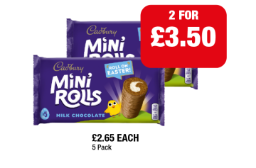 Cadbury Mini Rolls - Any 2 for £3.50 at Family Shopper