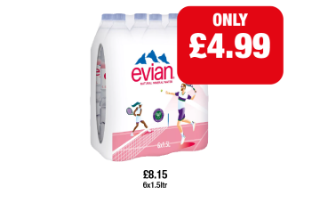 Evian - Now Only £4.99 at Family Shopper