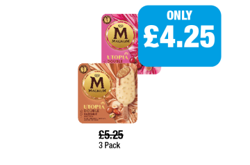 Magnum Utopia Raspberry, Hazelnut - Now Only £4.25 at Family Shopper