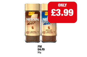 Nescafe Gold, Decaf - Now Only £3.99 at Family Shopper
