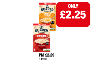 Quaker Oats Golden Syrup, Original - Now Only £2.25 at Family Shopper