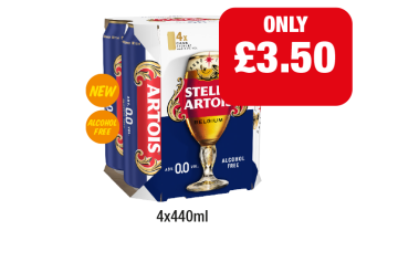 Stella Artois 0.0 - Now Only £3.50 at Family Shopper