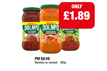 Dolmio Bolognese Onion & Garlic, Original, Pasta Bake - Now Only £1.89 at Family Shopper