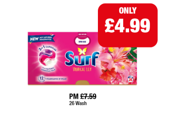 Surf 3-in-1 Capsules - Now Only £4.99 at Family Shopper