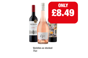 Trivento Malbec, Kylie Minogue, Porto 6 - Now Only £8.49 at Family Shopper