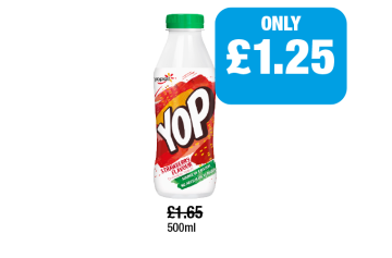 YOP Strawberry - Now Only £1.25 at Family Shopper