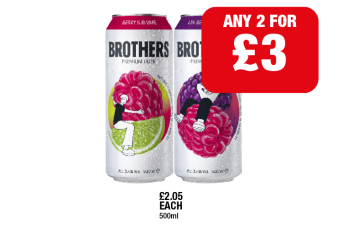 Brothers Berry Sub-Lime, Un-Berrylievable - Any 2 for £3 at Family Shopper