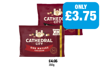 Cathedral City Cheese Mature, Extra Mature - Now Only £3.75 at Family Shopper