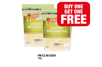 Jack's Grated Mozzarella - Buy 1 Get 1 FREE at Family Shopper