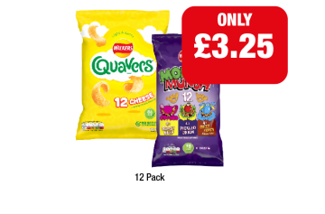 Quavers, Monster Munch Variety Pack - Now Only £3.25 at Family Shopper