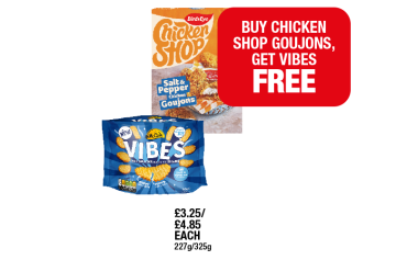 BirdsEye Chicken Shop Salt & Pepper Goujons, McCain Vibes - Now Only Buy Chicken Shop Goujons Get Vibes FREE at Family Shopper