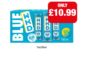 Blue WKD - Now Only £10.99 at Family Shopper