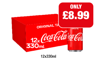Coca Cola Original - Now Only £8.99 at Family Shopper